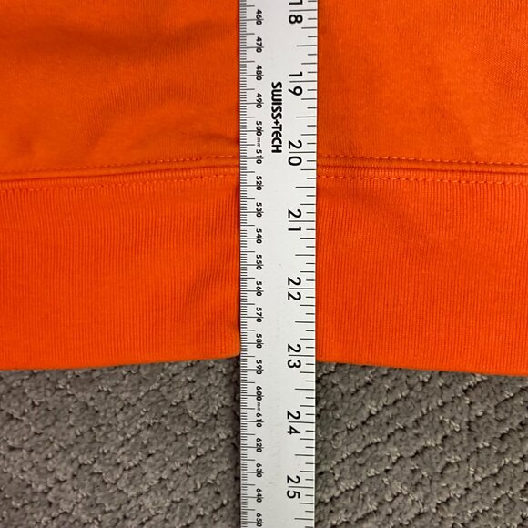 Ralph Lauren Big Pony Hoodie Women's Large Bright Orange Green Full Zip Y2K 90s - Picture 9 of 9